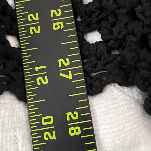 Simply Irresistible Womens Cover Up Sz Small Boho Hippie Beachy Black Crochet - Picture 8 of 9